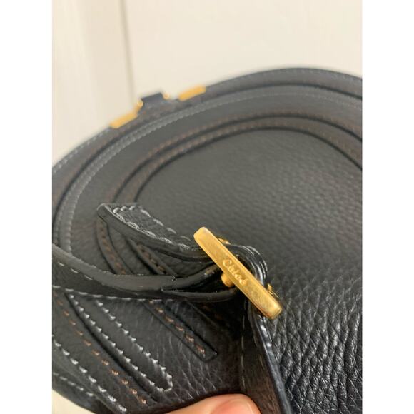 Chloé Marcie mini saddle bag black leather $1150 - Picture 13 of 13